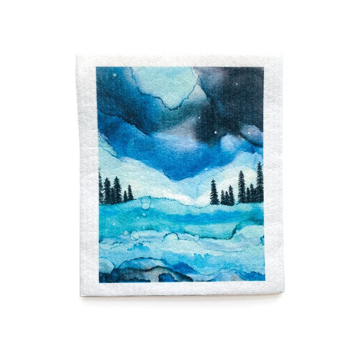 Bundle of 3 Swedish Dishcloths | Coastal Forest by Studio Feron