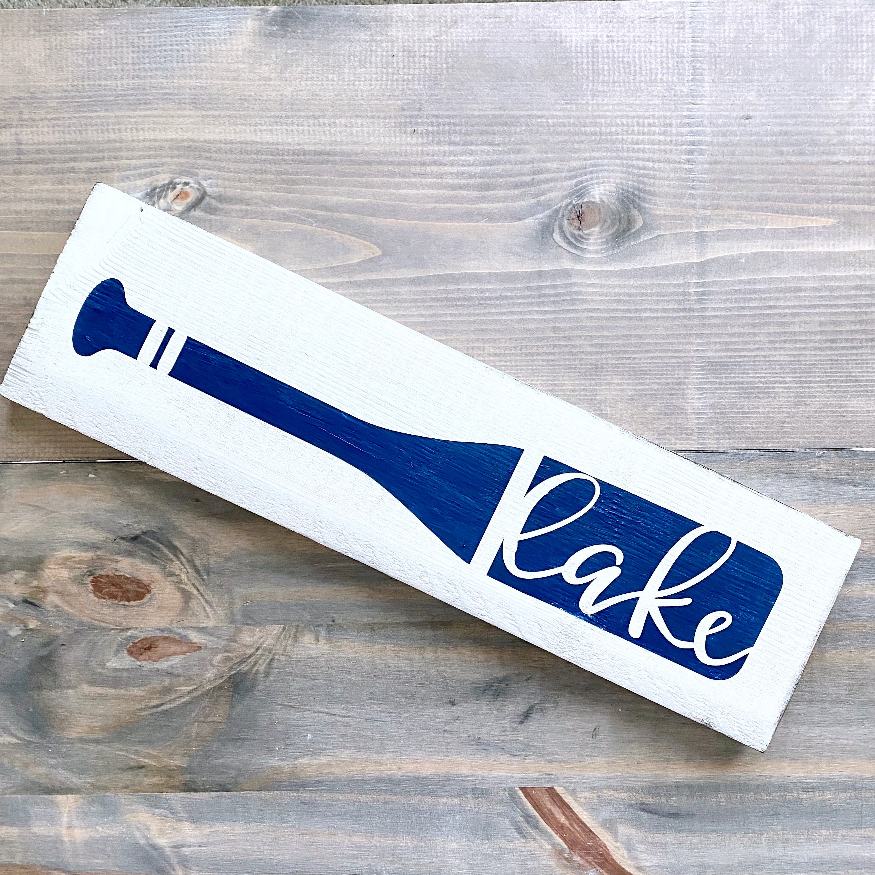 Lake Boat Oar Sign